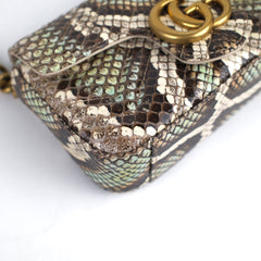 Gucci Supermini Python Marmont Belt Bag