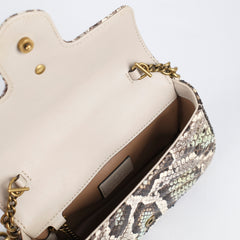 Gucci Supermini Python Marmont Belt Bag