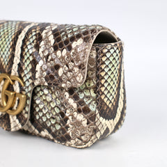 Gucci Supermini Python Marmont Belt Bag