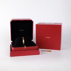 Cartier Love Rose Gold Size 17 Bracelet