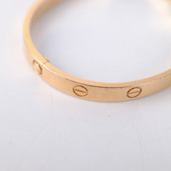 Cartier Love Rose Gold Size 17 Bracelet