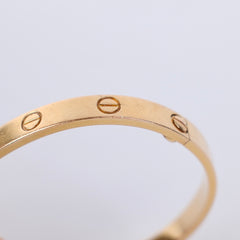 Cartier Love Rose Gold Size 17 Bracelet