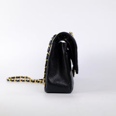 Chanel Medium M/L Caviar Classic Flap Black 23 series