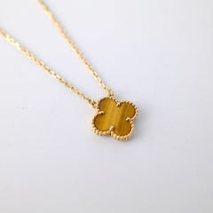 Van Cleef & Arpels Vintage Tiger Eye Pendant Necklace