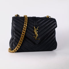 Saint Laurent Small College Black
