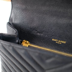 Saint Laurent Small College Black