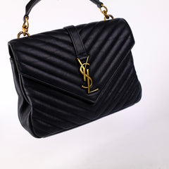 Saint Laurent Small College Black