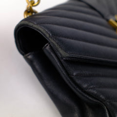 Saint Laurent Small College Black