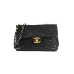 Chanel Vintage Maxi Flap 24K Lambskin Black