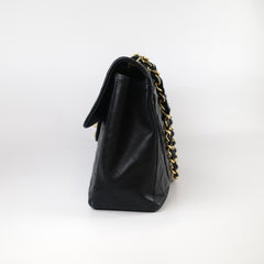Chanel Vintage Maxi Flap 24K Lambskin Black