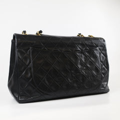 Chanel Vintage Maxi Flap 24K Lambskin Black