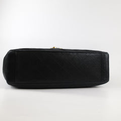 Chanel Vintage Maxi Flap 24K Lambskin Black