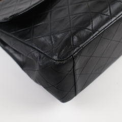 Chanel Vintage Maxi Flap 24K Lambskin Black