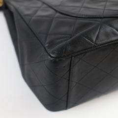 Chanel Vintage Maxi Flap 24K Lambskin Black