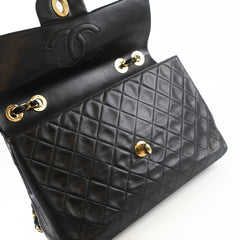 Chanel Vintage Maxi Flap 24K Lambskin Black