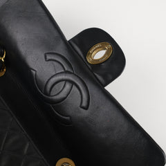 Chanel Vintage Maxi Flap 24K Lambskin Black