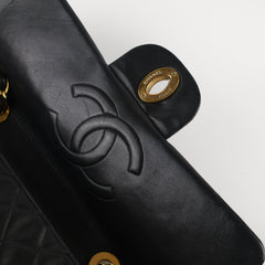 Chanel Vintage Maxi Flap 24K Lambskin Black