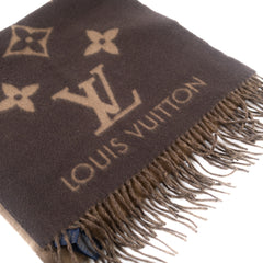 Louis Vuitton Reykjavik Reversible Cashmere Scarf Monogram