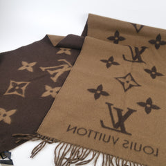 Louis Vuitton Reykjavik Reversible Cashmere Scarf Monogram