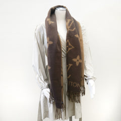 Louis Vuitton Reykjavik Reversible Cashmere Scarf Monogram