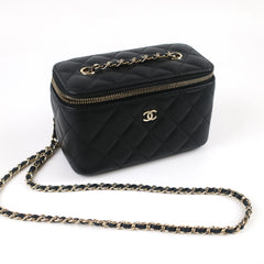 Chanel Rectangle Vanity Black Caviar GHW