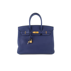 Hermes Hermes Birkin 35 Bleu Encre Togo 2018