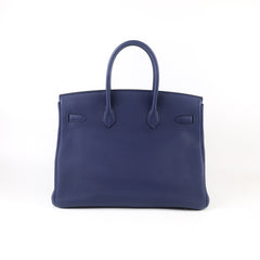 Hermes Hermes Birkin 35 Bleu Encre Togo 2018