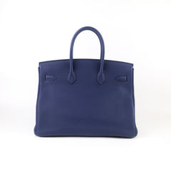 Hermes Hermes Birkin 35 Bleu Encre Togo 2018