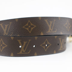 Louis Vuitton Black/Monogram Belt - Size 80