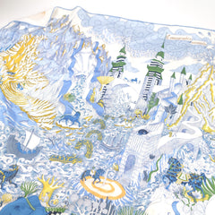 Hermes Carre Silk Scarf 90 x 90 Cosmographia Universalis
