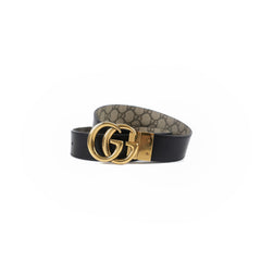 Gucci Reversible Belt Black/GG Monogram - Size 85