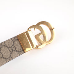 Gucci Reversible Belt Black/GG Monogram - Size 85