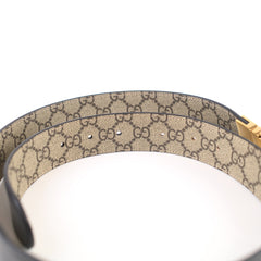 Gucci Reversible Belt Black/GG Monogram - Size 85