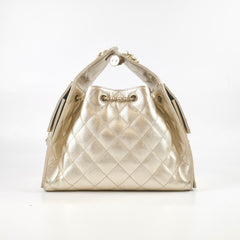 Chanel Small 25 Caviar Gold