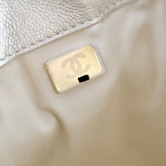 Chanel Small 25 Caviar Gold