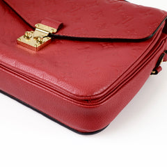 Louis Vuitton Pochette Metis Red Empreinte