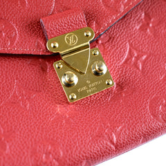 Louis Vuitton Pochette Metis Red Empreinte