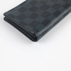 Louis Vuitton Brazza Wallet Damier Graphite Blue