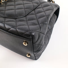 Chanel Coco Handle Medium Black Caviar Microchip