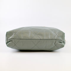 Chanel Small 22 Bag Light Mint Green GHW Microchipped