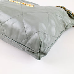 Chanel Small 22 Bag Light Mint Green GHW Microchipped
