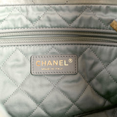 Chanel Small 22 Bag Light Mint Green GHW Microchipped