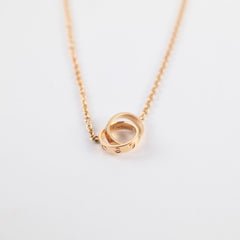 Cartier Baby Love Necklace Pink Gold