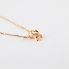 Cartier Baby Love Necklace Pink Gold