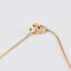 Cartier Baby Love Necklace Pink Gold