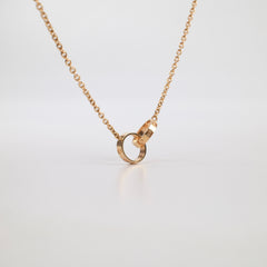Cartier Baby Love Necklace Pink Gold