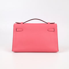 Hermès Kelly Pochette (Colour Repaired) Rose Azalee Swift - 2017