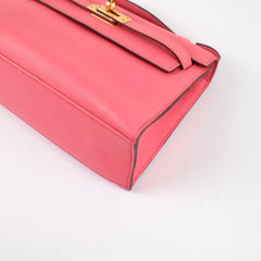 Hermès Kelly Pochette (Colour Repaired) Rose Azalee Swift - 2017