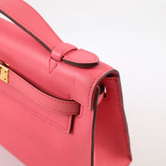 Hermès Kelly Pochette (Colour Repaired) Rose Azalee Swift - 2017