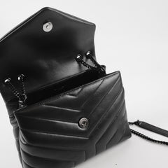 Saint Laurent Small Lou Lou Black Lambskin